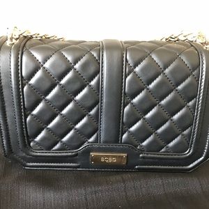 BCBG “boy bag” black with gold hardware.  NWT new!